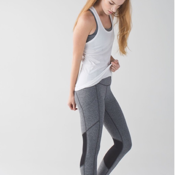 Lululemon Speed Crop Heathered Black - Picture 4 of 14